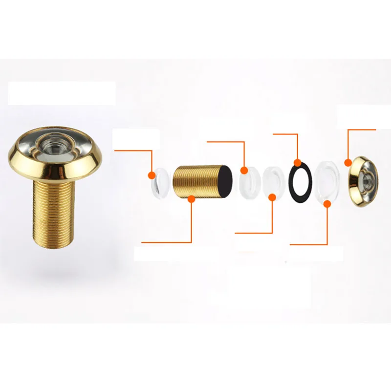 200 градусов широкоугольный дверной глазок Дверь Spyphole вид хромированный для мебельного Оборудования