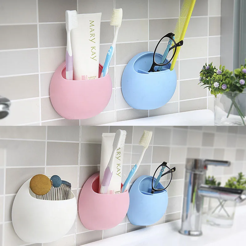 

Eggs Design Toothbrush Holder Tooth Brush Wall Mount Suction Silicone Toothbrushes Hooks Bathroom Accessories Toothpaste Holder
