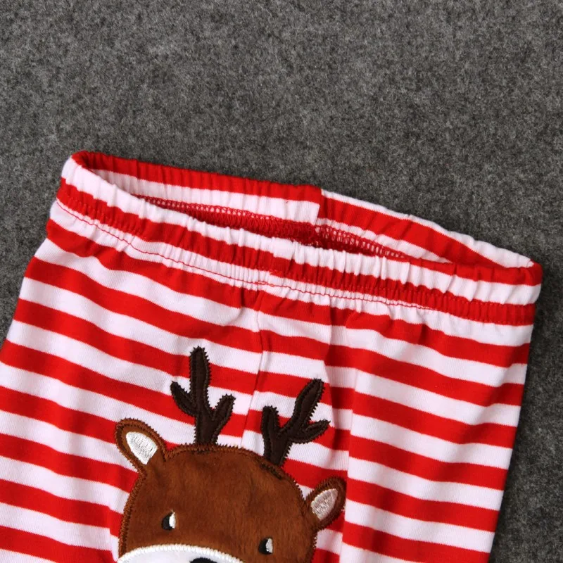 Комплект одежды с принтом «My First Christmas» для маленьких мальчиков и девочек, боди с длинными рукавами+ штаны в полоску г. Новинка, рождественский подарок