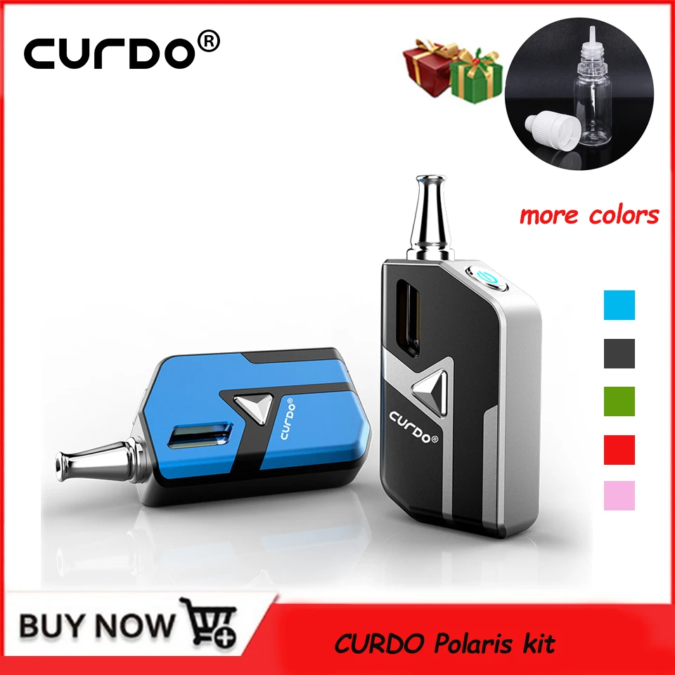 

New CBD Vape Kit CURDO Polaris kit Starter 400mAh Battery Preheating Box Kit 510 thread with Ceramic core Atomizer vs DRAG Nano