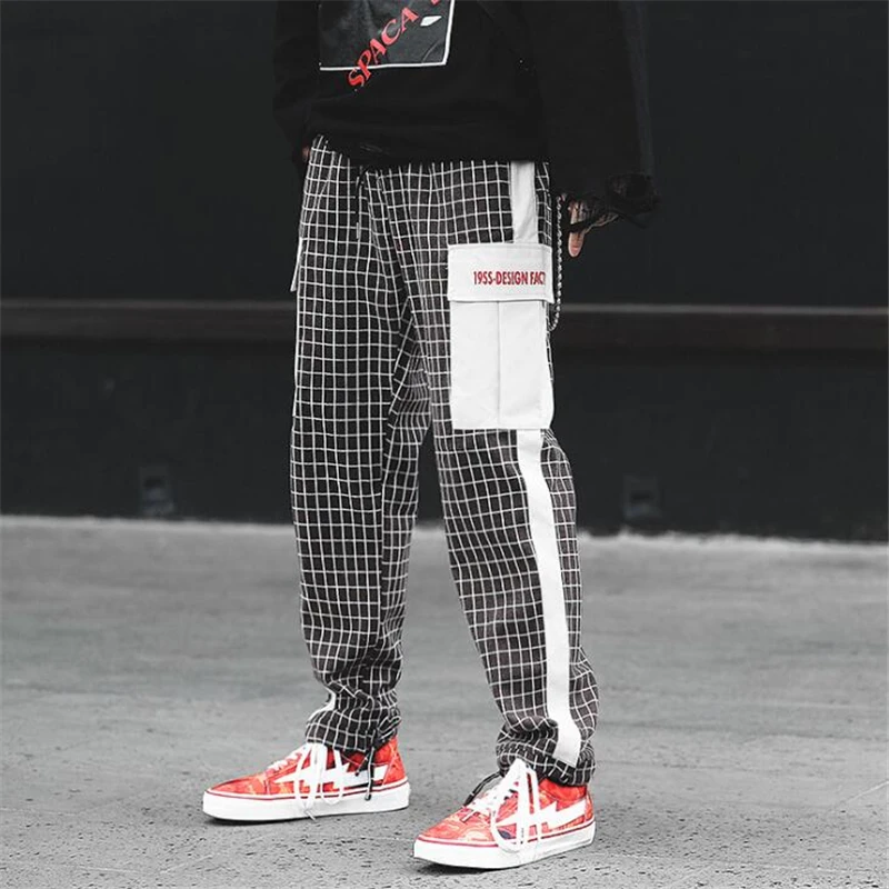 2019 мужские сетчатые повседневные свободные облегающие брюки для бега в стиле хип-хоп мужские брюки высокого качества мужские брюки карго