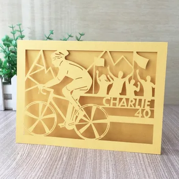 

20pcs/lot Hotsale Bike Race Pearl Paper Card For Holiday Invitation Promotion Business Party Father Day Grand Event