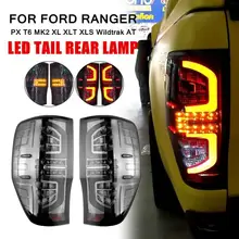 1Pair Rear Tail Lights font b Lamp b font Smoked LED for Ford Ranger PX T6