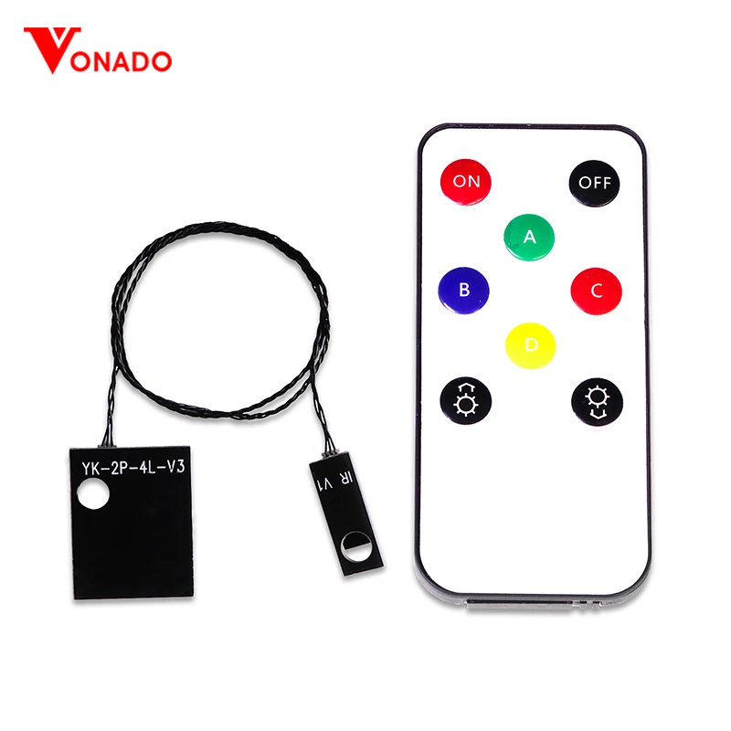 

Vonado DIY Led light lamp RGB IR Board and 8 keys Remote Control wireless module for LEGO lighting AC 110V ~220V or DC 12V