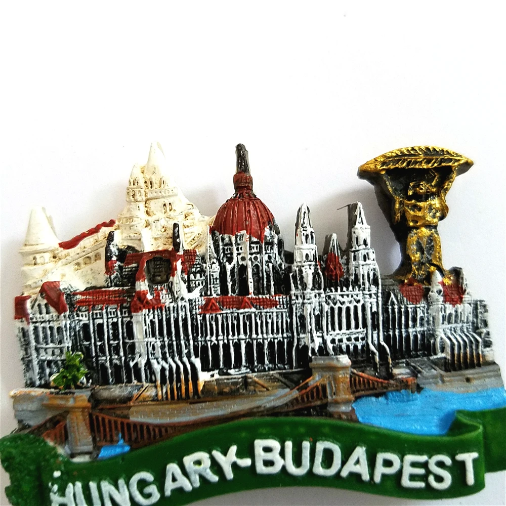 Parlament Budapest Hungary Fridge Magnets City Travel Tourist Souvenirs Resin 3D Refrigerator Magnetic Stickers Home Decoration