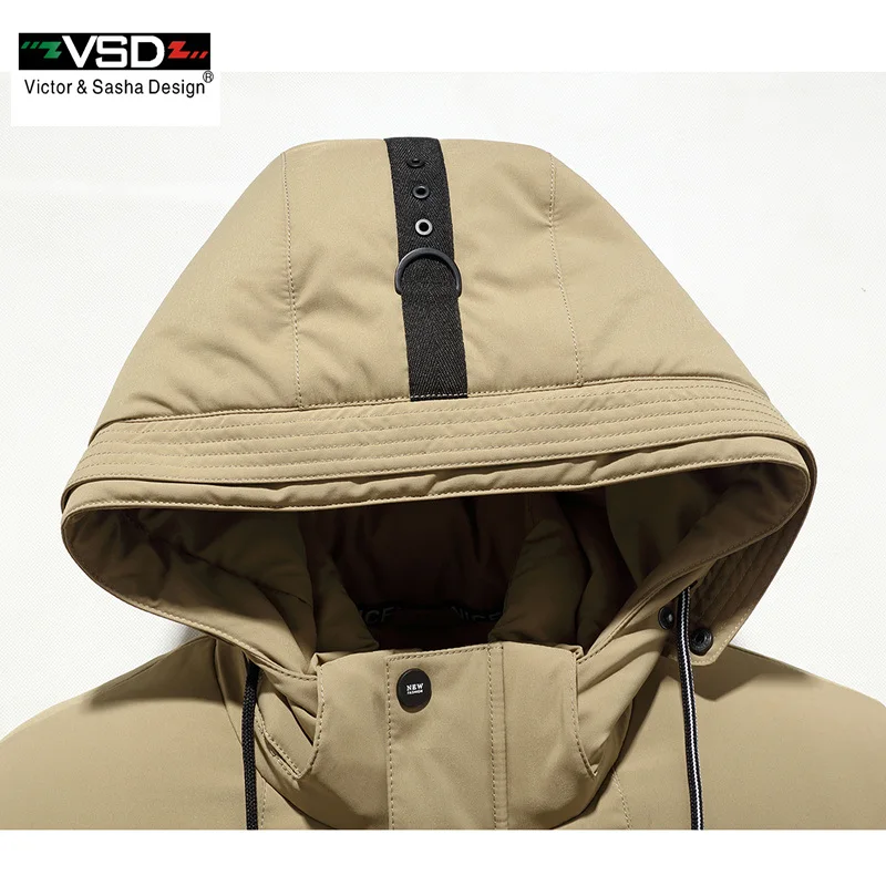 VSD новый 90% белая утка Пух качество красивый теплые длинные модные пальто зимняя