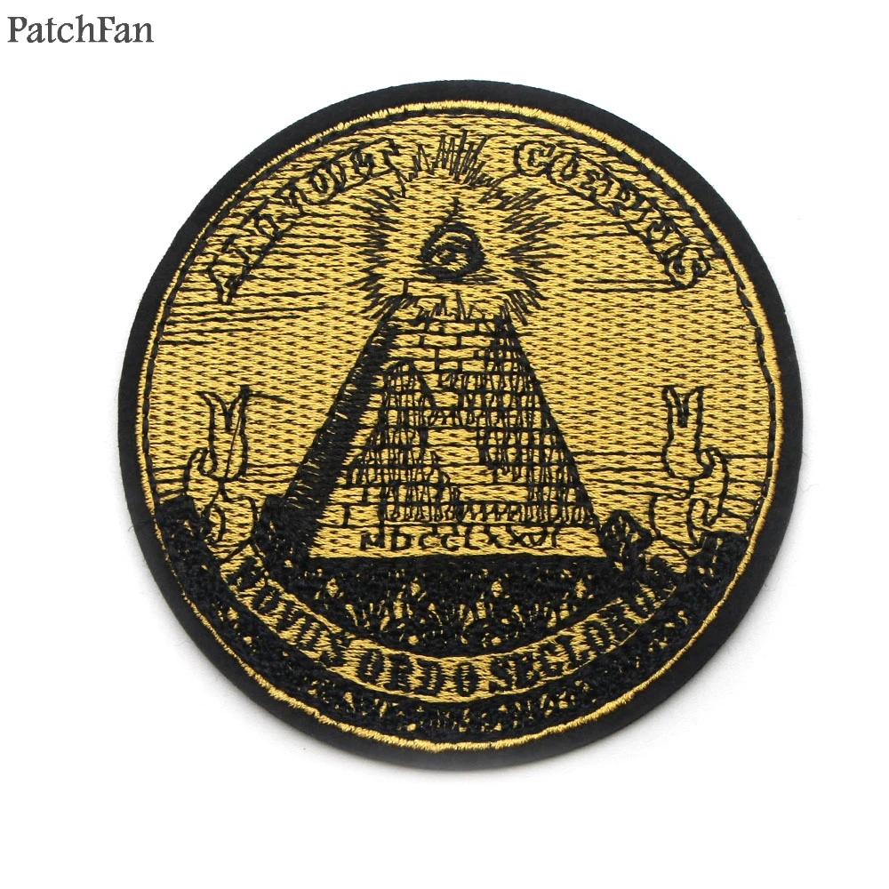 Patchfan Eye of Providence annuit coeptis Mason iron on футболка одежда вышитые патчи para сумка значки-наклейки A0821