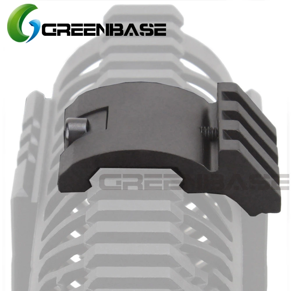

Greenbase Ultra Low Profile 45 Degree 3 Slots Offset Picatinny Rail Mount Installation of Flashlight Laser and Iron Sight