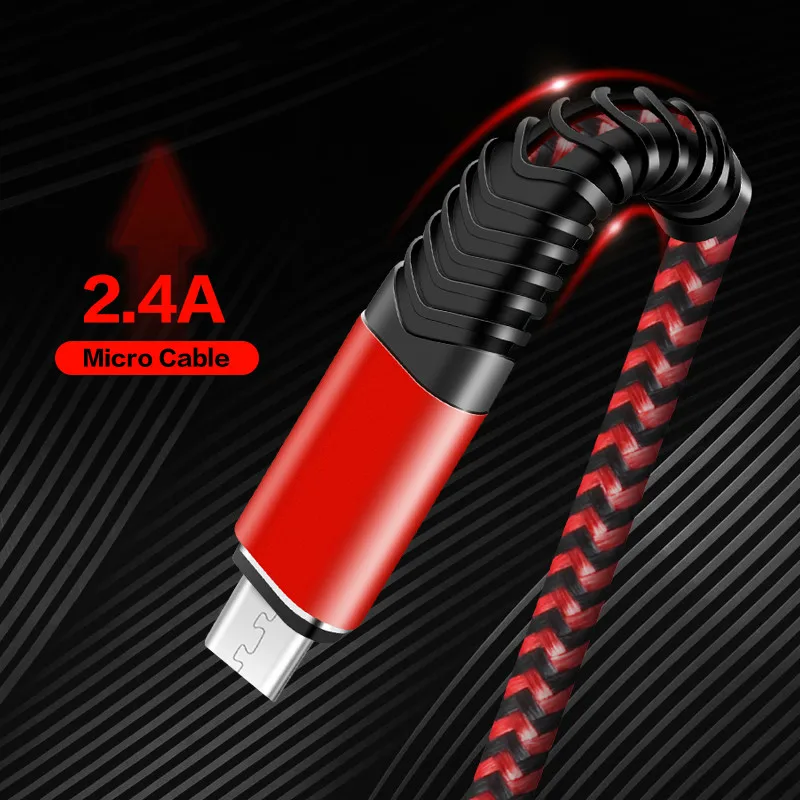 

Braided Micro-USB Cable Android Charger Cable/Samsung Fast Charging Compatible Cable with Galaxy S7/S6, Sony, Motorola,xiaomi,