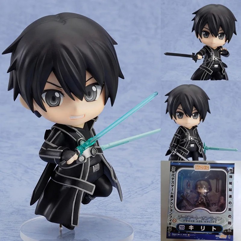 Anime Sword Art Online action Figures SAO Nendoroid #295 FaceSwipe PVC Action Figures Collection Model Toys gifts with box