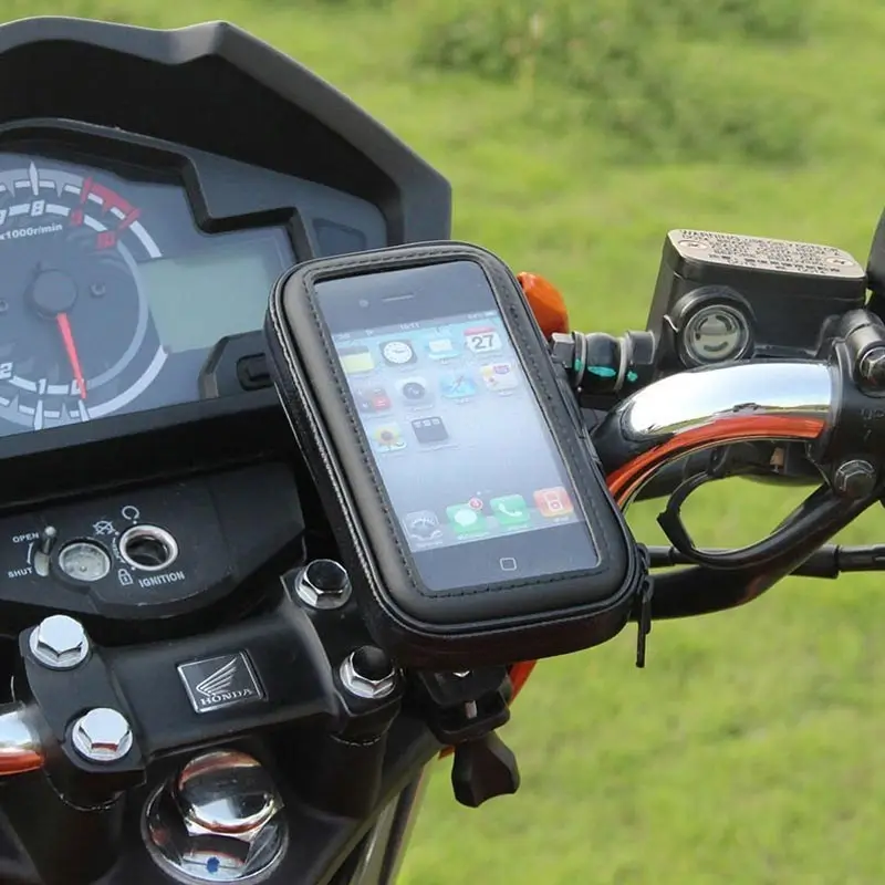 Հեծանիվ մոտոցիկլ հեռախոսի տիրոջ հեռախոսային աջակցություն Iphone X 8 Plus SE S9 GPS հեծանիվ կրող Անջրանցիկ ծածկոցով