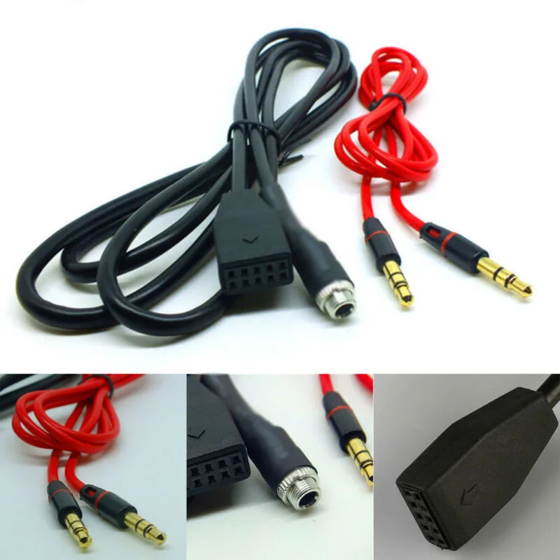 

Black AUX Input Mode Cable CD Changer 3.5mm Car AUX In Input Interface Adapter MP3 Radio Cable Replace For BMW E39 E53 X5 E46
