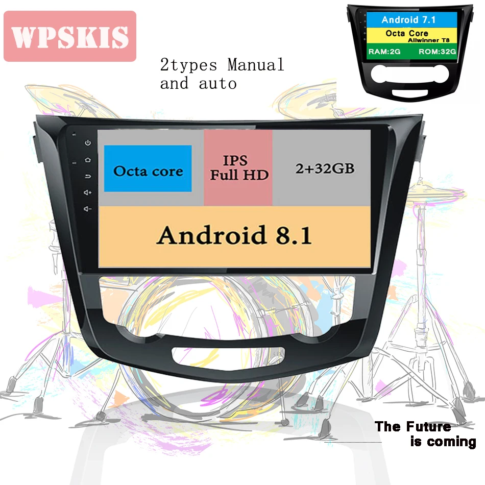 Clearance 8 octa core Android9.0 Car ips gps monitor pc tablet headunit media recorder For Qashqai X-Trail 2014 mirror dab rds swc CarPlay 1