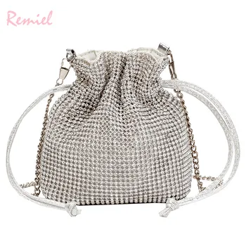 

Diamond Mini Women bag 2020 Summer New High Quality PU Leather Women's Designer Handbag Small Bucket bag Shoulder Messenger Bag