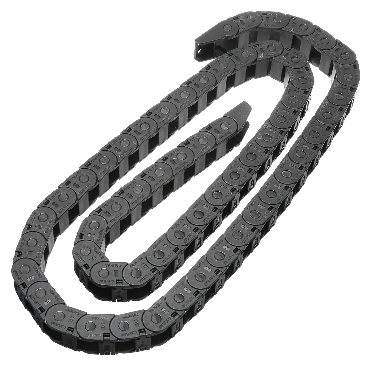 1m Long Nylon Drag Chain 10*11mm Bridge Type Mini Energy Transmission Chain CNC Machine 3D Printer Tank Chain Black