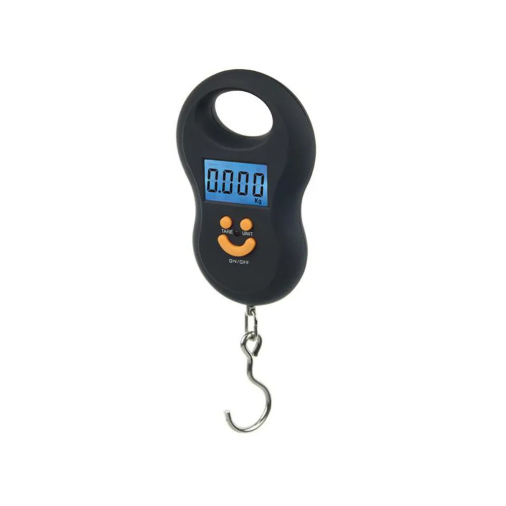 50kg x 10g Mini Digital Scale for Fishing Luggage Travel Weighting Steelyard Hanging Electronic Hook Scale Kitchen Weight Tool