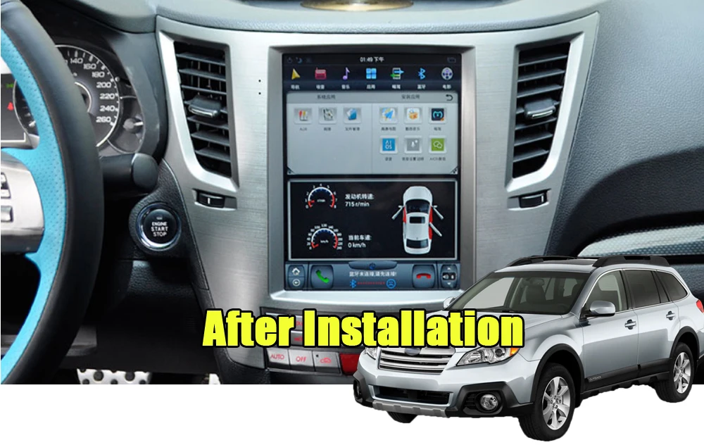 Perfect Liislee Android Tesla vertical For Subaru Legacy Outback Stereo Car Screen Carplay GPS Navi Map Navigation System Multimedia 10