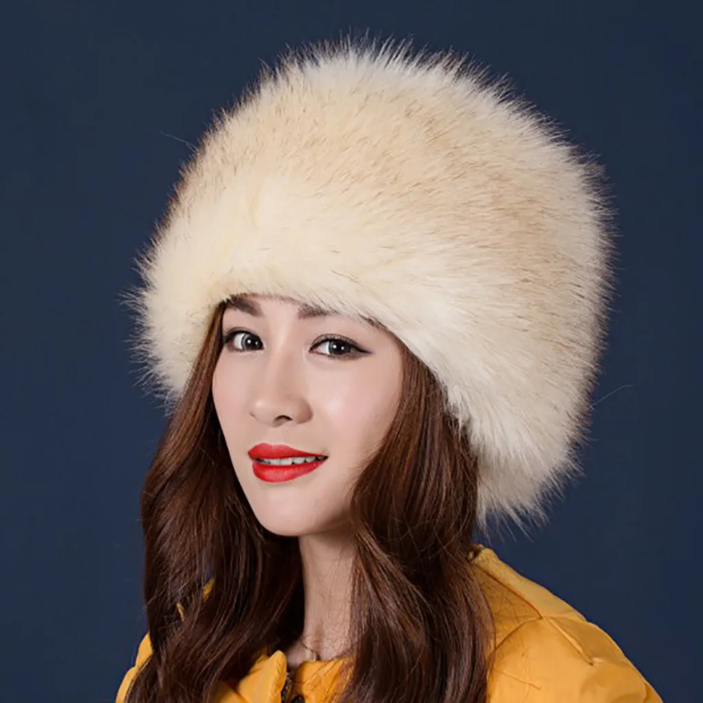 CHAMSGEND, женская зимняя теплая шапка, новинка, для взрослых женщин и мужчин, зимние наушники, теплые, искусственный мех, вязаная шапка, модная, одноцветная, уникальный дизайн, шапка#35