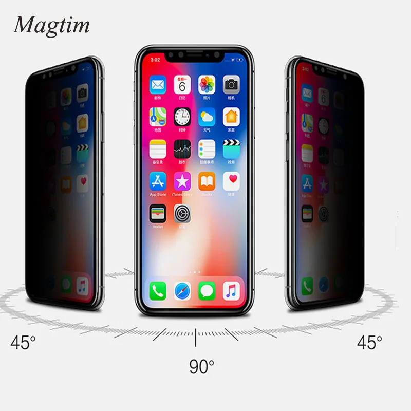 Magtim антишпионские Защитные пленки для экрана с полным покрытием закаленное