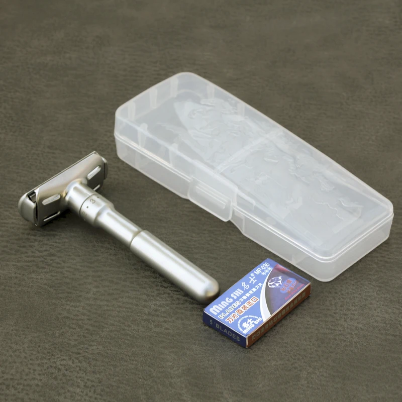 Safety Razor Straight razor For Men Adjustable Close Shaving Classic Double Edge Razor Blades knife replacement shaving set