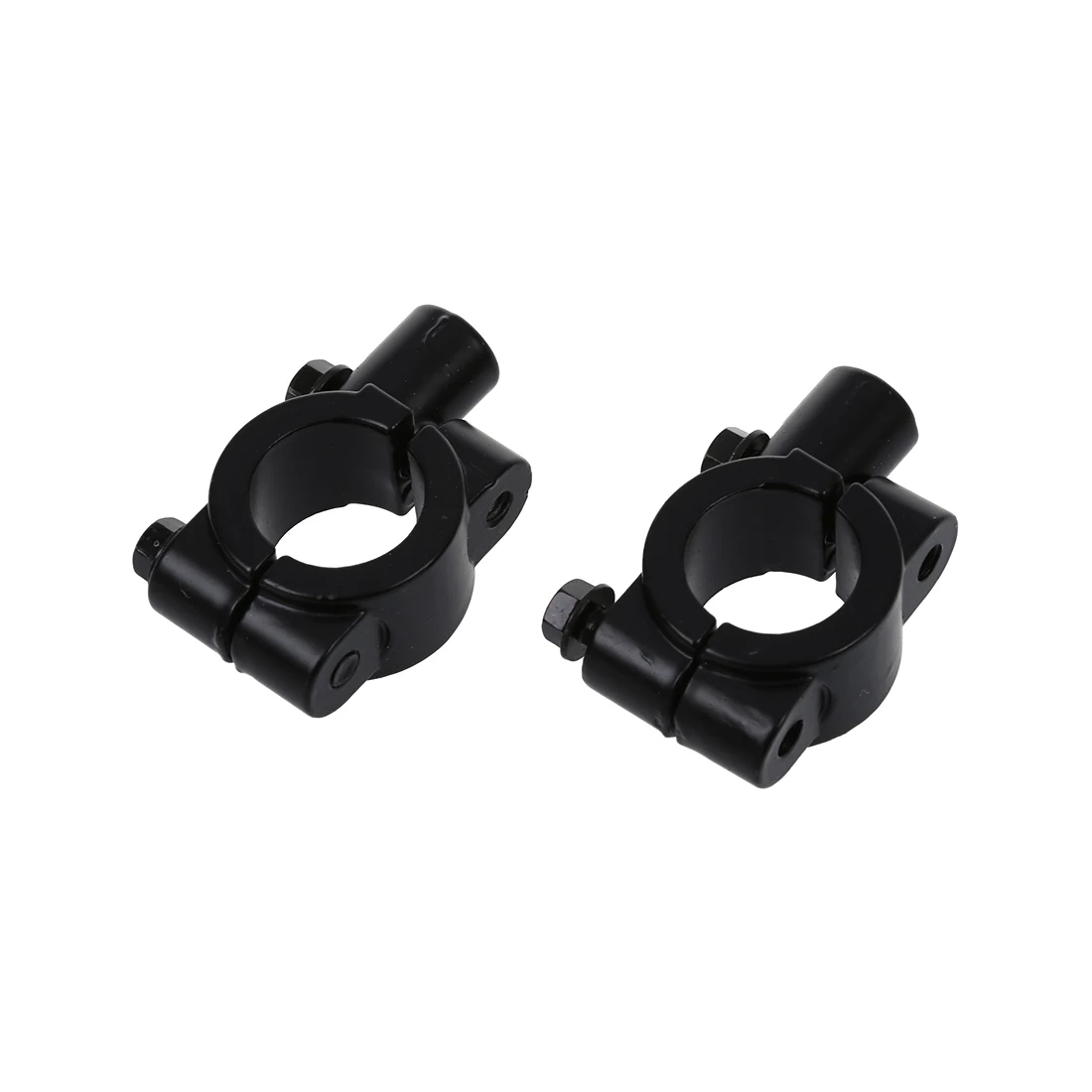 

AUTO 2 PCS Motorcycle Handlebar Mount Handlebar Holder Mounting Clamps Black