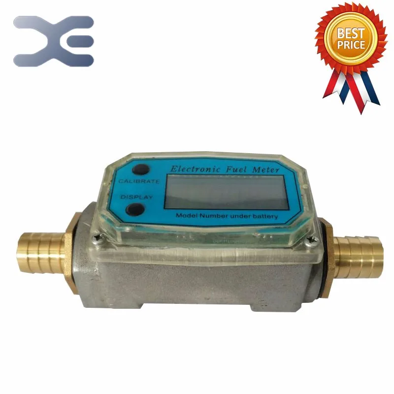 

3/4" 10-120L/Min Oil Electronic Turbine Flow Meter Kerosene Methanol Diesel Fuel Flow Digital Meter Oval Gear Gauge