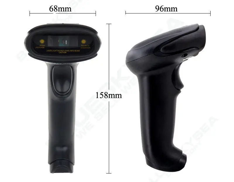 Symcode MJ 2030 портативный ручной сканер 4mil 1D штрих код этикетка USB проводной и 2 4G