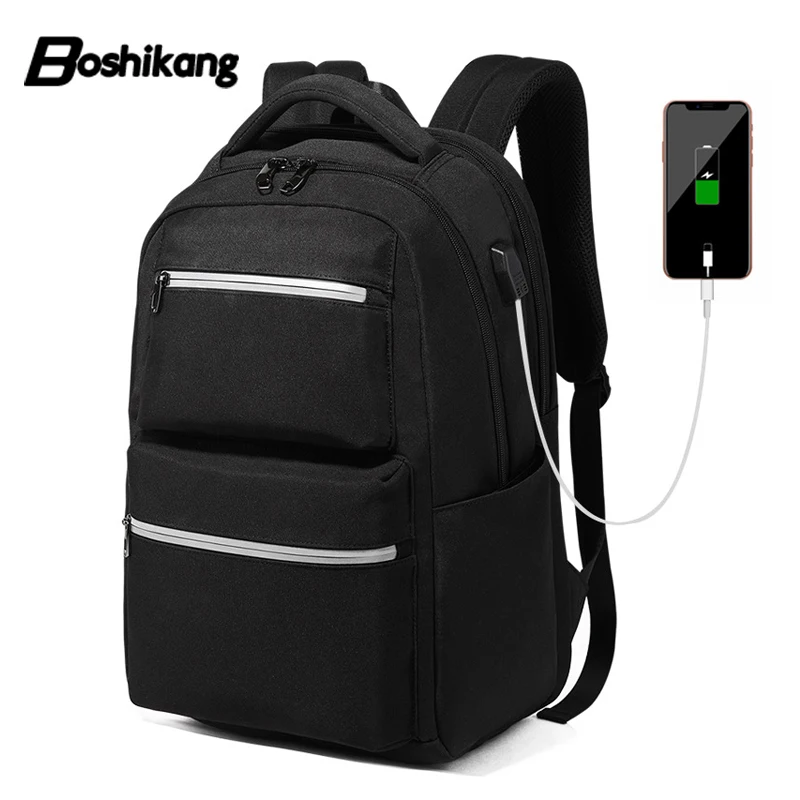 Boshikang New Functional Backpack for Mens Trend Student Brand Travel