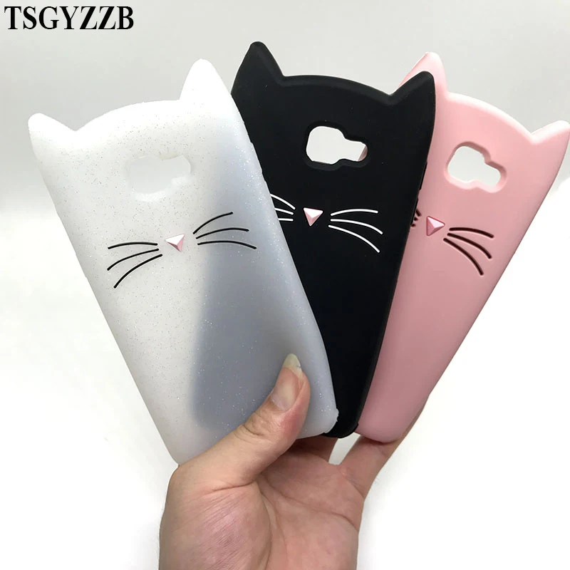 

Cute Case For Samsung Galaxy J3 2017 J5 2016 J7 Pro Cover Beard Cat Silicon Phone Cases J2 Prime S6 S7 S8 S9 Plus Fundas Coque