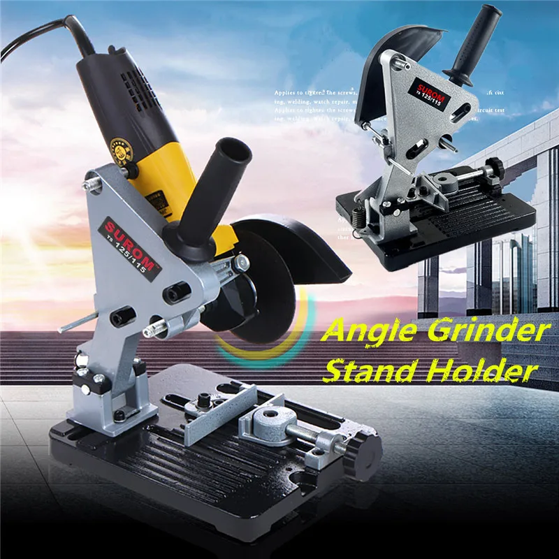 

Electric Angle Grinder Stand Angle Cutter Support Bracket Holder Stand Dock Cast Iron Base For 100 115 125mm Angle Grinder
