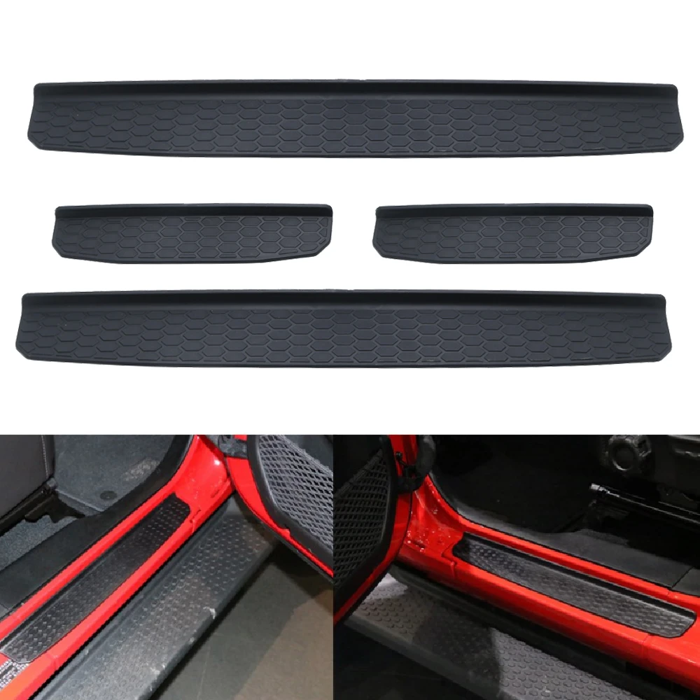 Накладка на порог для Jeep Wrangler JL 4 2007 2017 сверхпрочная алюминиевая защитная