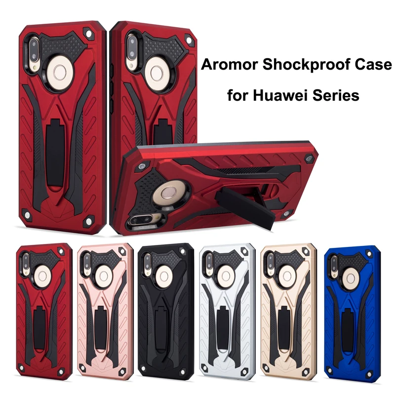 Чехол для Huawei P30 Pro P20 Lite Nova 3e 3 3i Mate 20 Honor 8X Y9 2019 2018 Y5 Prime 10 9 P9 P10 Plus Duty Hybrid Armor|Бамперы| |
