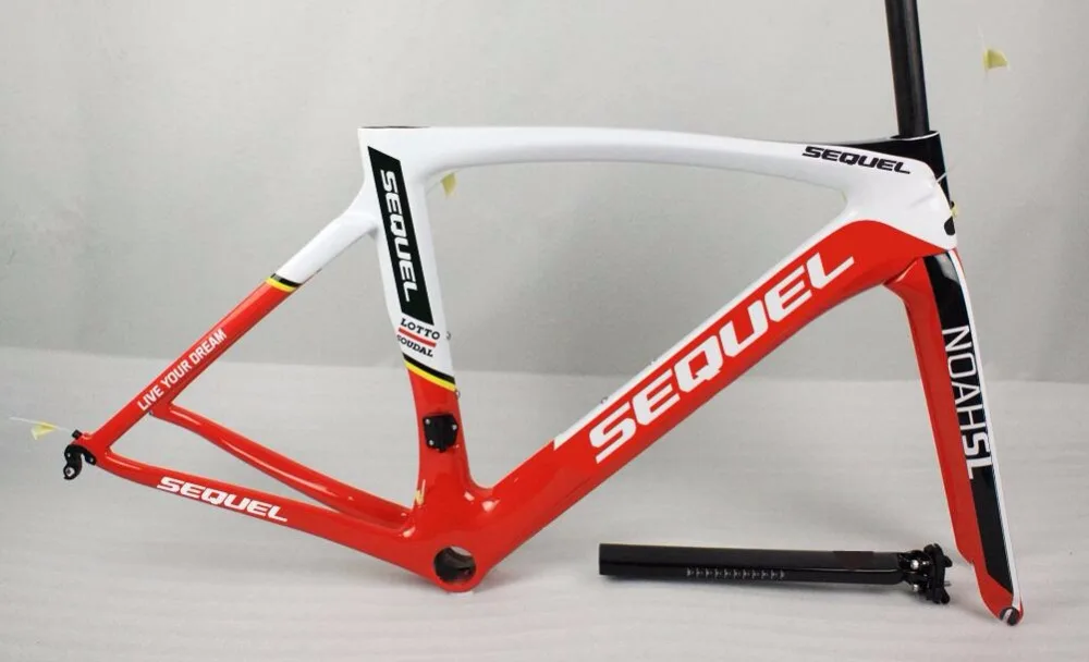 

SEQUEL brand road bike carbon frame good quality and price clearance sale now UD/1K Toray T1100 quadro de bicicleta DIY painting
