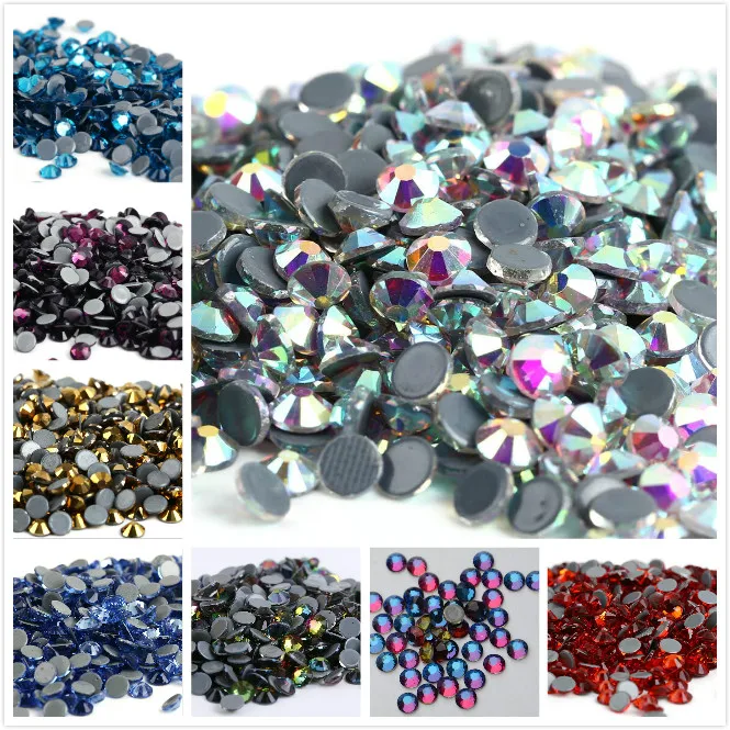 All Sizes 40Colors Crystal AB Hotfix Rhinestones,Glass Strass Hotfix Iron On Rhinestones...