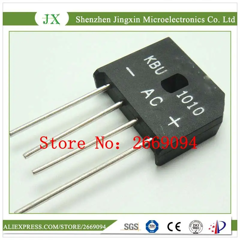 50 шт. KBU-1010 KBU1010 KBU 1010 10A 1000V диодный выпрямительный мост | Электроника