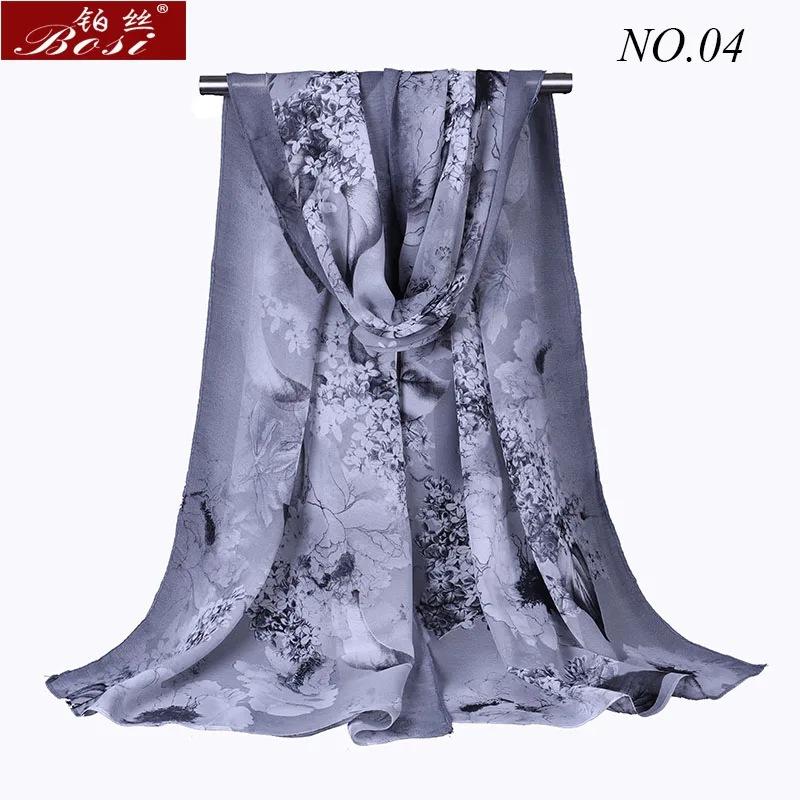 Шифоновый Шарф Пион градиентный хиджаб с цветочным узором модный принт высокое качество для и обертывания шарфы для женщин роскошный бренд Дамская длинная шаль