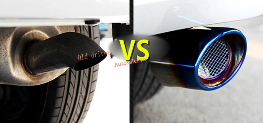 

high quality For Honda City 2014 2015 2016 Color Blue Rear Exhaust Muffler End Tip Tail Pipes Outlet 1pcs