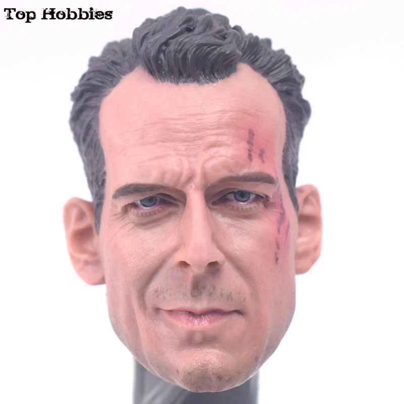Blank 1//6 Scale Live Free Or Die Hard Bruce Willis Head Sculpt Unpainted Fit 12/"