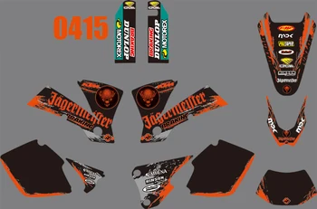 

3M 6 STYLES TEAM GRAPHICS BACKGROUNDS DECALS STICKERS FOR KTM EXC 2003