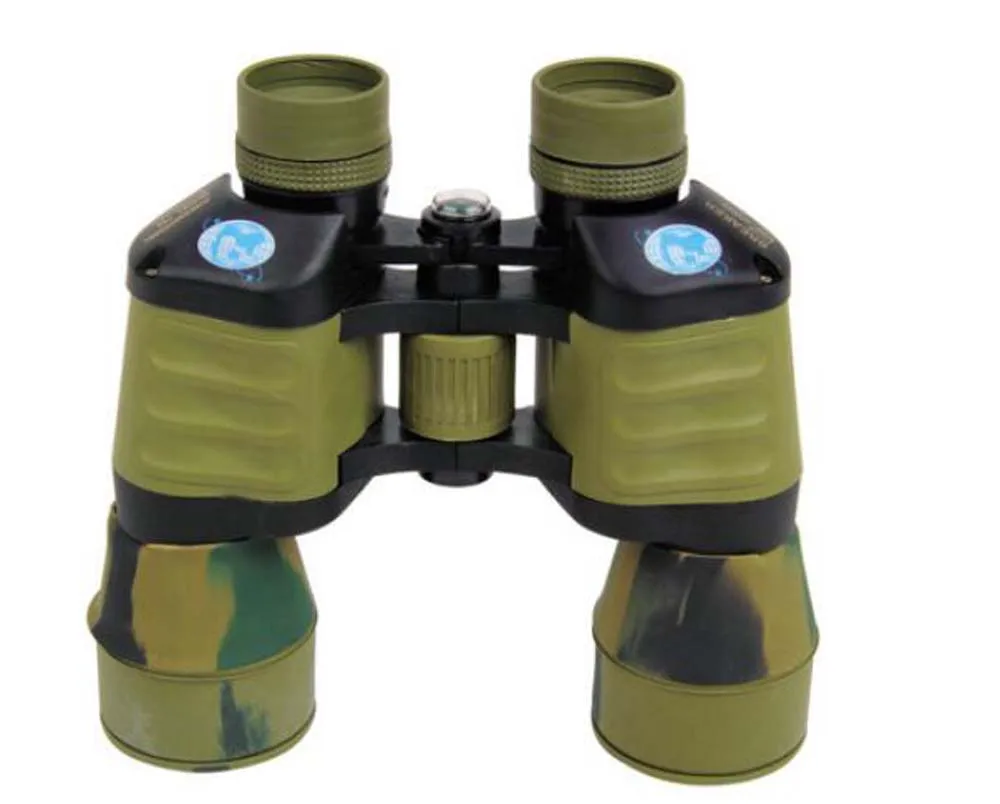 

7x50 Binoculars Hand Held Red Film Monolithic Optical Instrument Telescope High Power Telescope