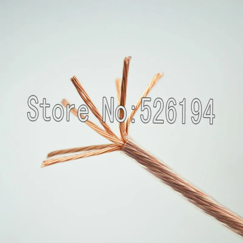 

Free shipping OCC Copper Wire 4 Square Teflon For DIY Audio Power Cable Speaker Cable