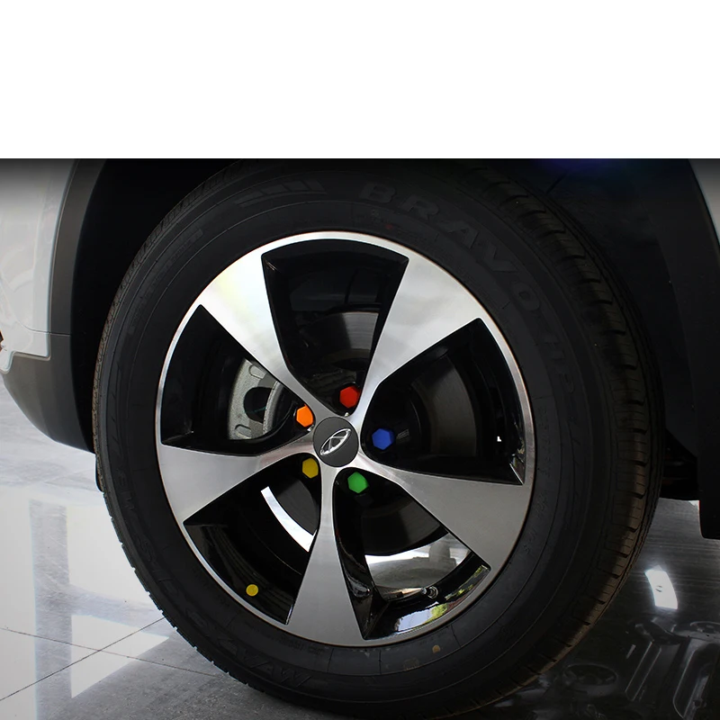 

Lsrtw2017 Silica Gel Car Wheel Hup Cap Screw Cap Trims for Chery Tiggo 7 2016 2017 2018 2019 2020