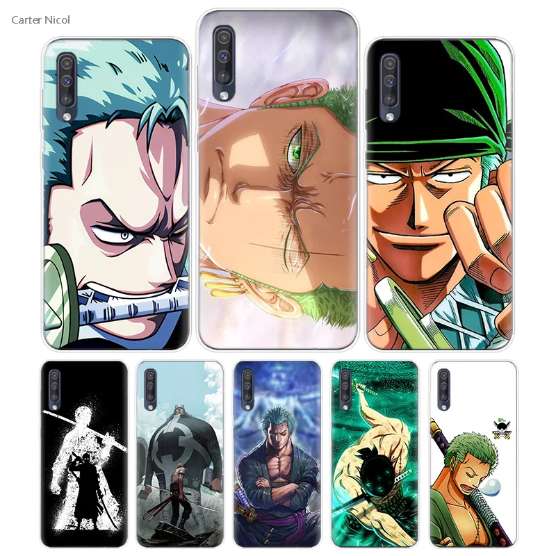 

Transpatrent Silicone Case for Samsung Galaxy A50 A70 A30 M30 M20 A10 A20 A40 M20 Cover Phone One Piece Roronoa Zoro