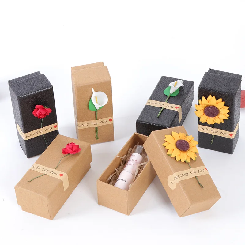 

100pcs/lot High quality Kraft Paper Lip Packing Boxes, Empty Lipstick Tubes Packing Boxes, Elegant Lip Packing Box