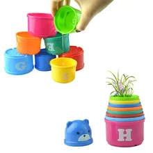 Новые детские развивающие игрушки PuzzleChildren's цифры и алфавит сложенные чашечки головоломка набор игрушки головоломка Дошкольные Детские игрушки