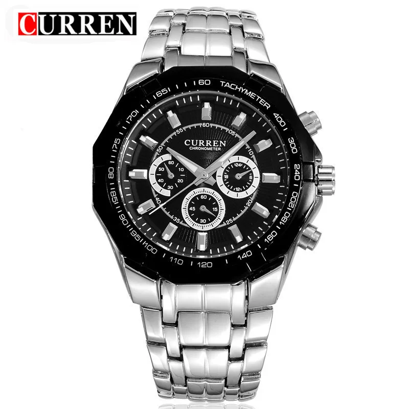 Relogio Masculino Curren Watches Men Brand Luxury Stainless Steel Quartz Watch Men Casual Military