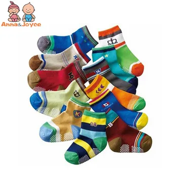 

12pairs/lot Kids Socks Baby New Born Boy CasualInfantil Baby Slippers,Anti Slip Socks Floor Newborn Socks