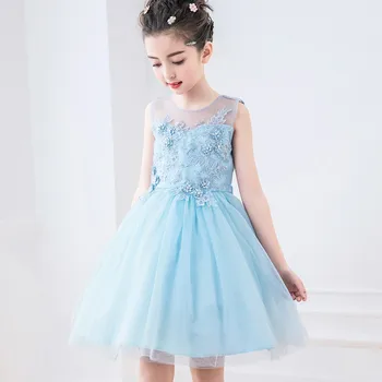 

Princess dress for girls lace party wedding girls costumes children clothes birthday 4 6 8 10 12 14Years teenager girls dress