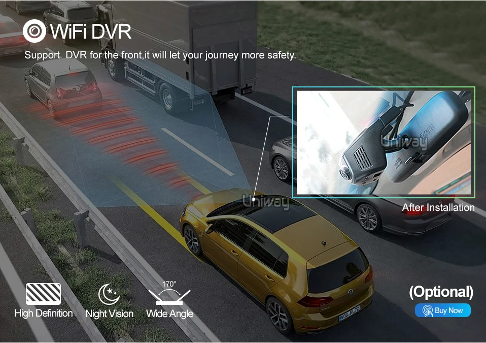 Cheap uniway  A17KLL9071  android 9.0 car dvd navigation for toyota corolla/auris  2016 2017 car radio stereo head unit navigation 11