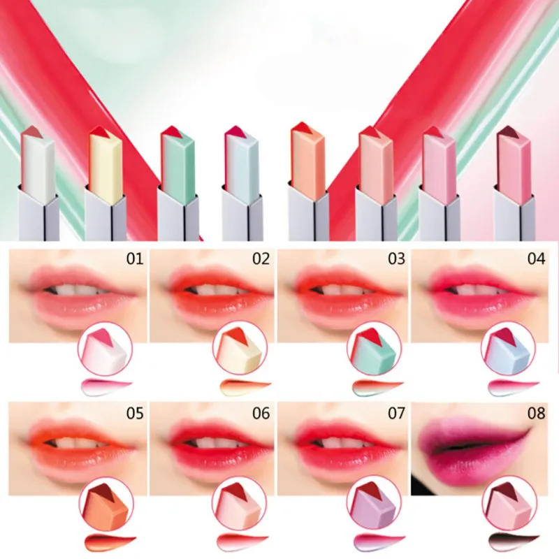 Модная Корейская помада, градиентная шелковистая стойкая увлажняющая питательная помада, бальзам для губ, Косметика для макияжа, maquiagem